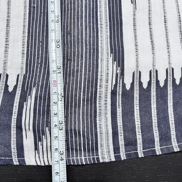 Cynthia‎ Rowley Shift Dress Womens Blue White Linen Bohemian - Picture 12 of 12